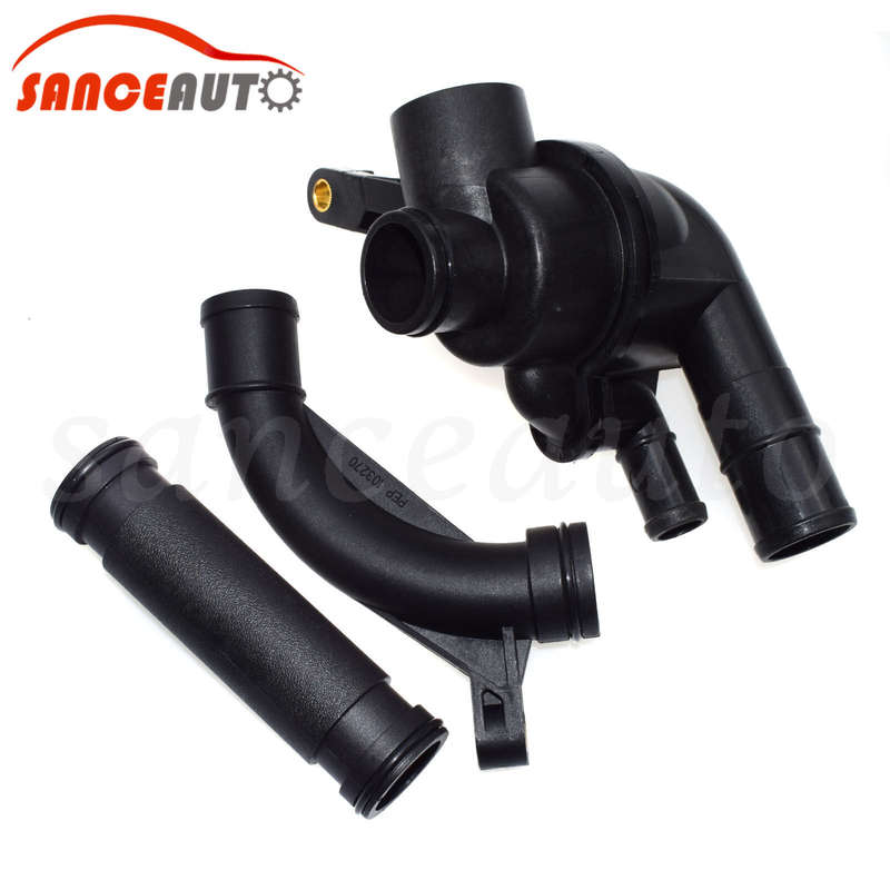 For 2002-2005 Land Rover Freelander Engine Coolant Thermostat Pipe Elbow Kit New