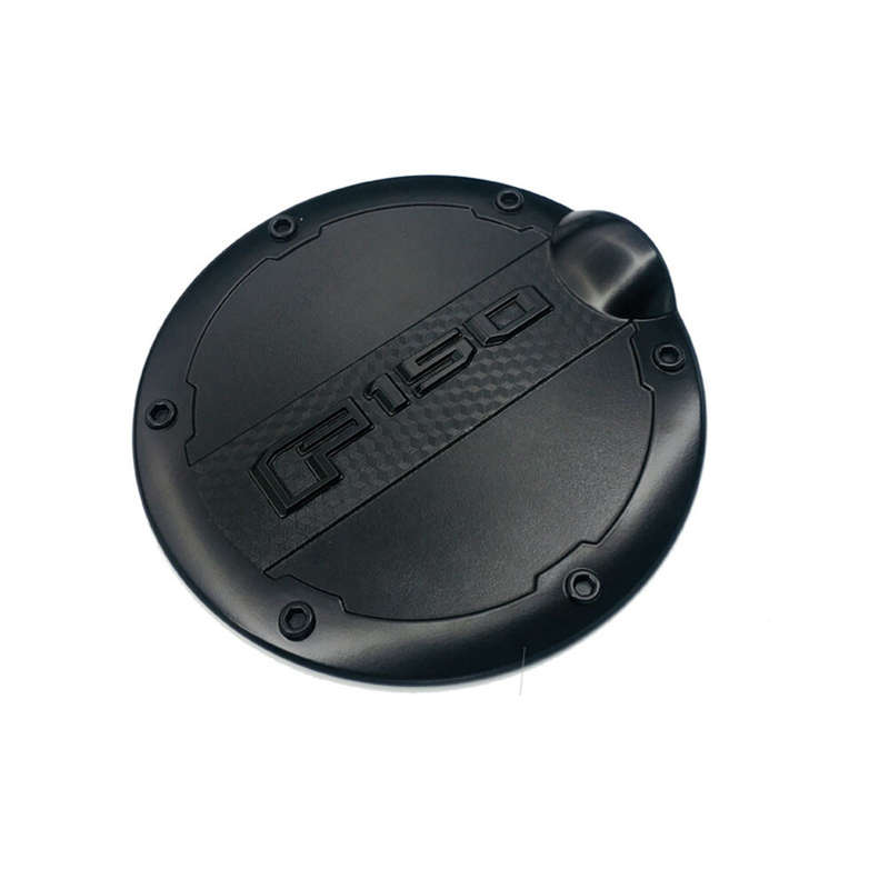 Fits for Ford F150 15-2018 Black ABS Fuel Gas Filter Tank Door Cap Cover