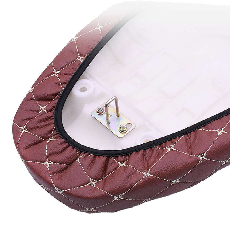 Motorcycle Anti-Slip PU Leather Seat Pad Cover Cushion Saddle Use