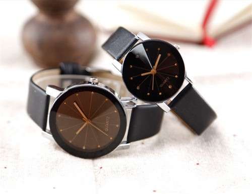 Men-Women-Leather-Strap-Line-Analog-Quartz-Ladies-Wrist-Watches-Fashion-Watch