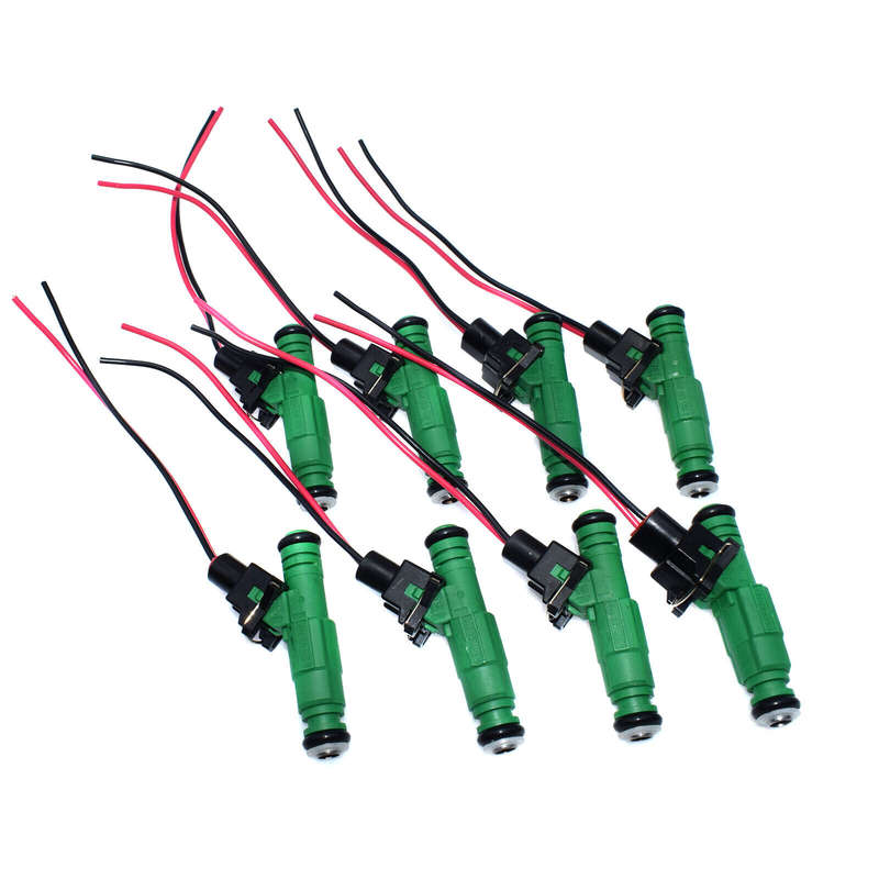8 Sets Fuel Injector w/ Pigtail 42Lb/hr 440CC for Chevy Ford Dodge 0280155968