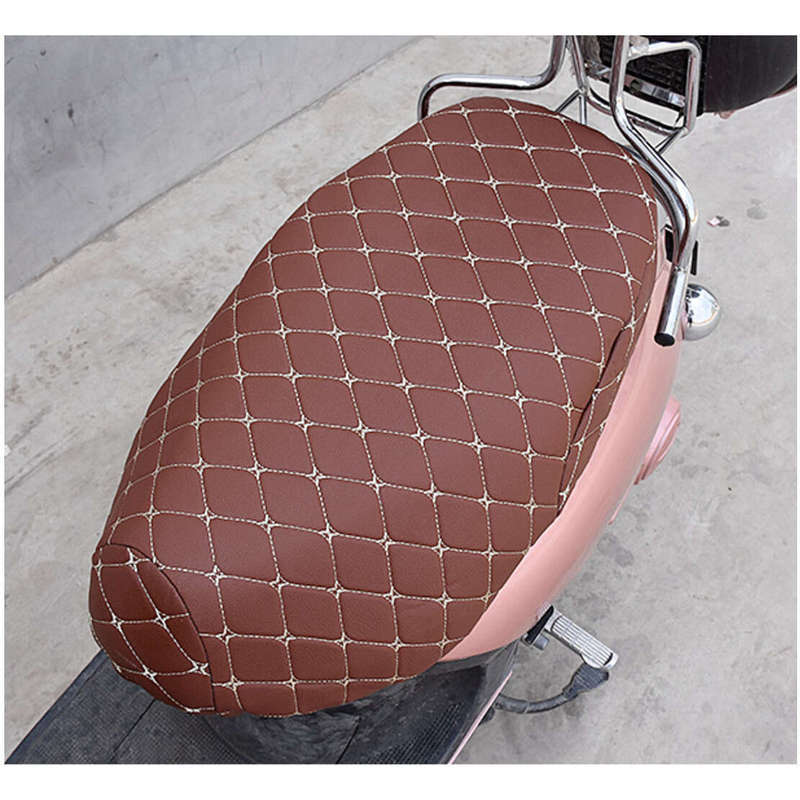 Motorcycle Anti-Slip PU Leather Seat Pad Cover Cushion Saddle Use