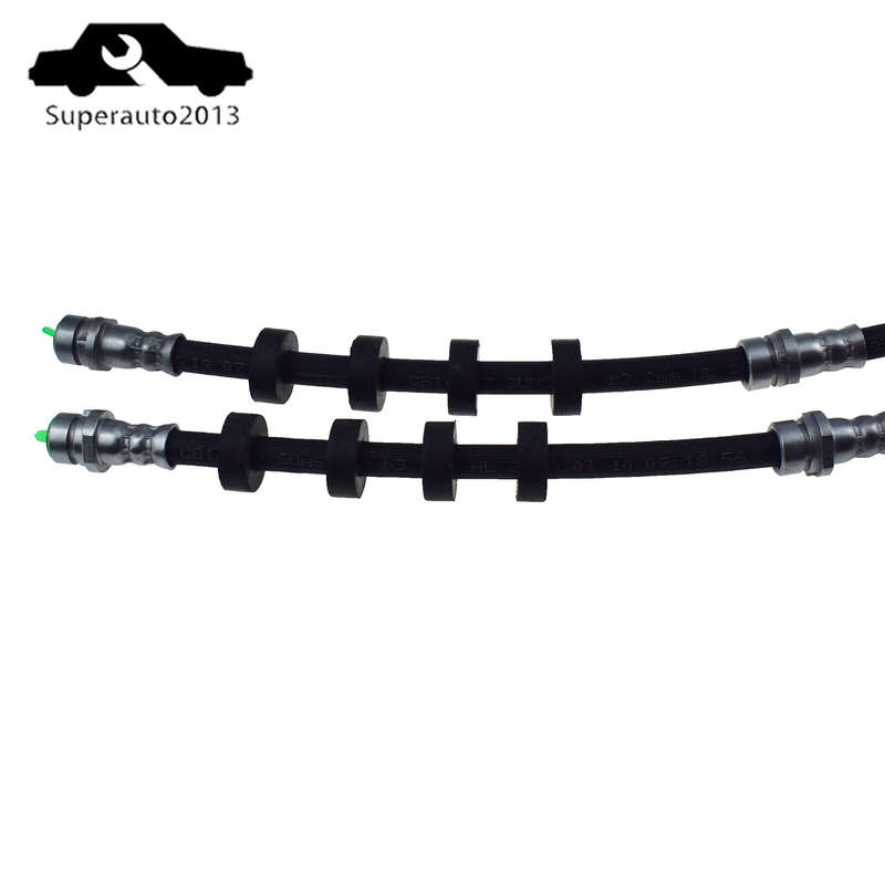 Pair Front Brake Hose For Ford Escape 08-12 Mazda Tribute Mercury Mariner 08-11
