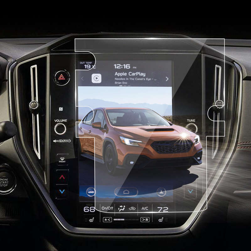2X Car Touchscreen Protector Film Clear Fit For Subaru WRX 2022/2023 LHD