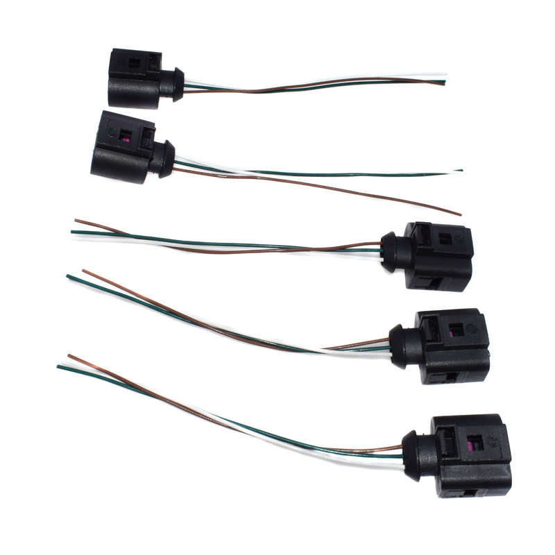5pcs For A3 Beetle Jetta Oil Level Sensor Plug Wiring Cable Socket 3B0973703G
