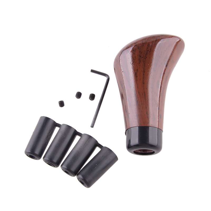 Universal Walnut Wood Grain Color Car Gear Head Manual Gear Shift Knob Durable
