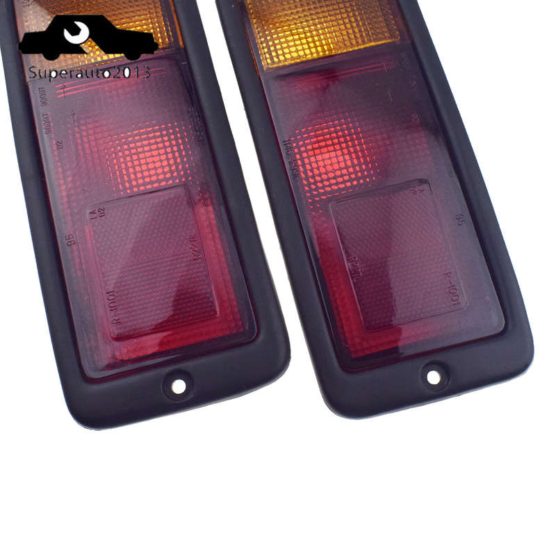 2X Rear Tail Left & Right Bumper Fog Light Lamp For Mitsubishi Pajero 1992-1999