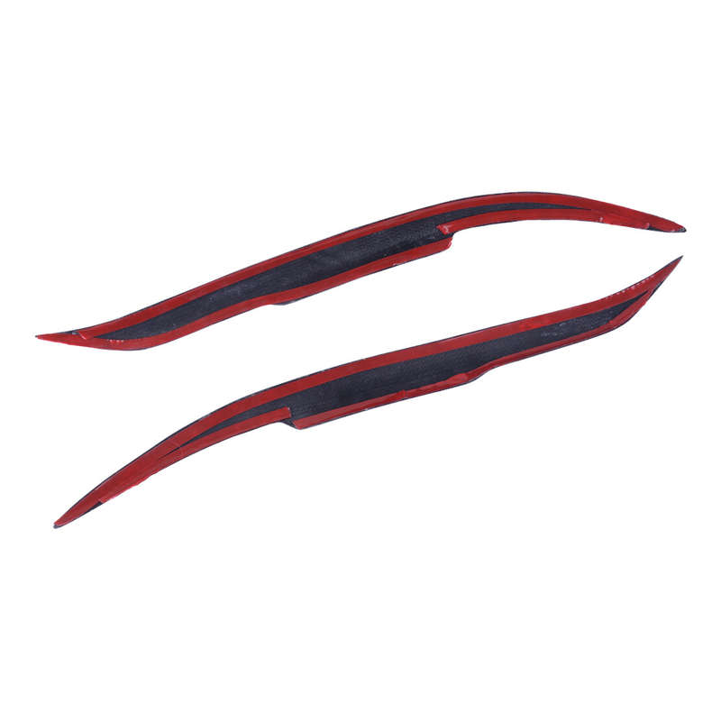 1Pair Carbon Fiber Black Headlight Eyebrow Cover Trim Fit for Mazda 6 2003-2008