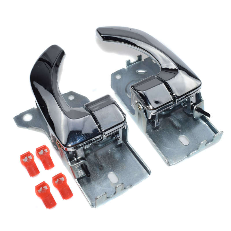 2PCS Front Left & Right Side Interior Door Handle Chrome For Kia Sorento 2003-09