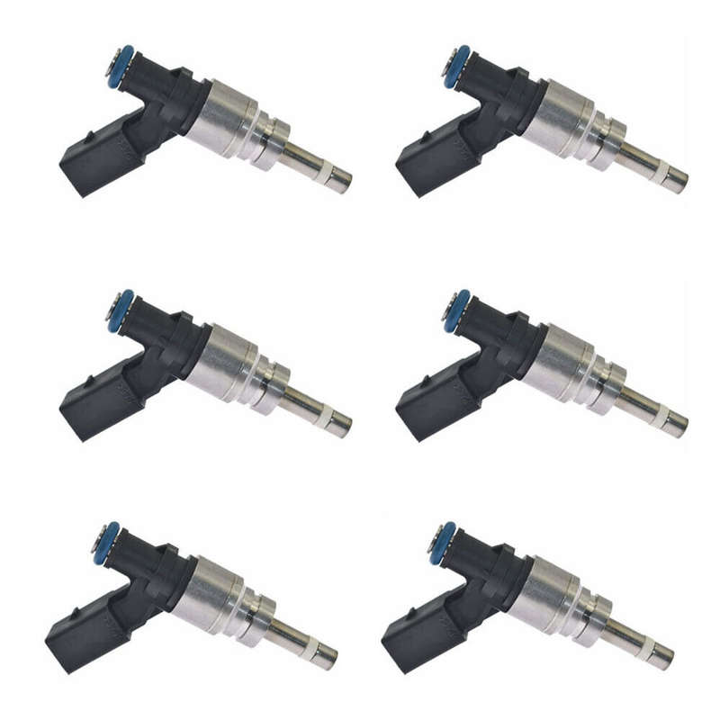 6Pcs Fuel Injector 06E906036C For Volkswagen For Audi A4 A5 A6 Q5 3.2L V6 06-12