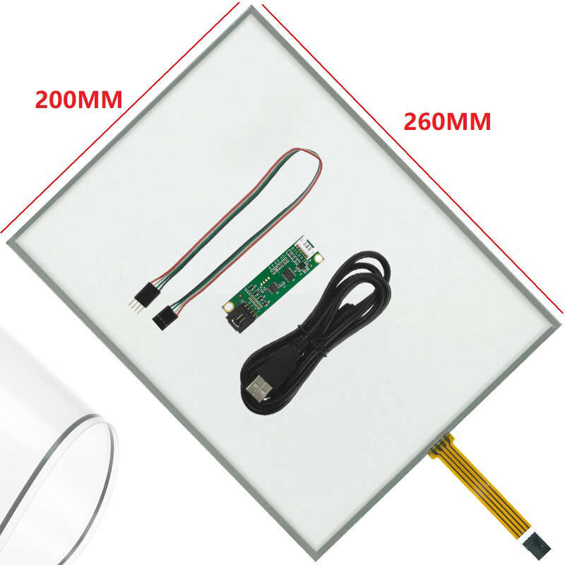 12.1" 4 wire 260x200mm Foldable Flexible Film to Film Touch+USB Controller Kit