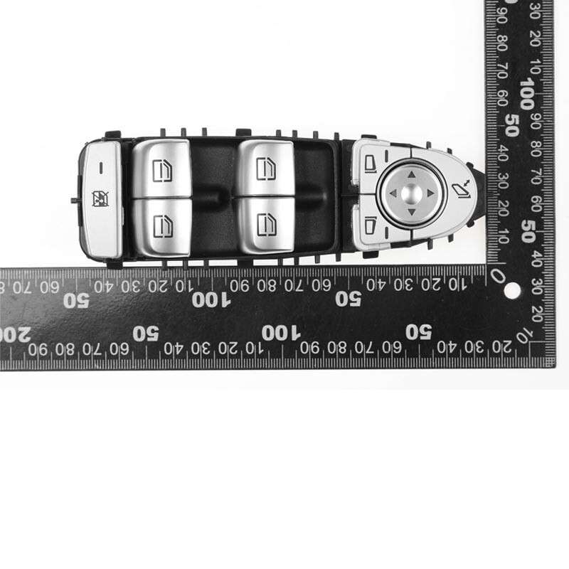 Black For Mercedes-Benz C Class AMG Power Master Window Control Switch Button