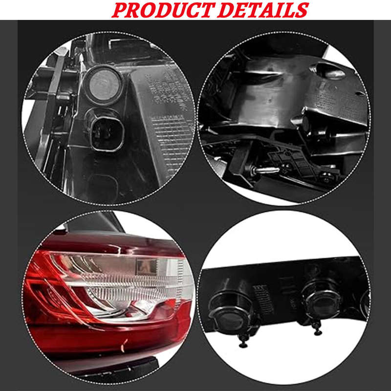 2X Left Right Side For 2018-21 Chevy Traverse LED Tail Lights Brake Lamps Outer