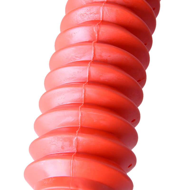 2pcs Red Front Rubber Gaiter Boots Fork Shock Absorber Dust Cover For Motorcycle