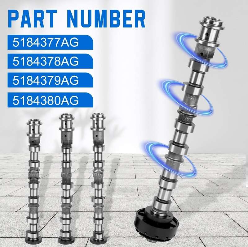Engine Camshafts 5184377AG Fit For Jeep Dodge Chrysler Ram 3.6L Set 11-18