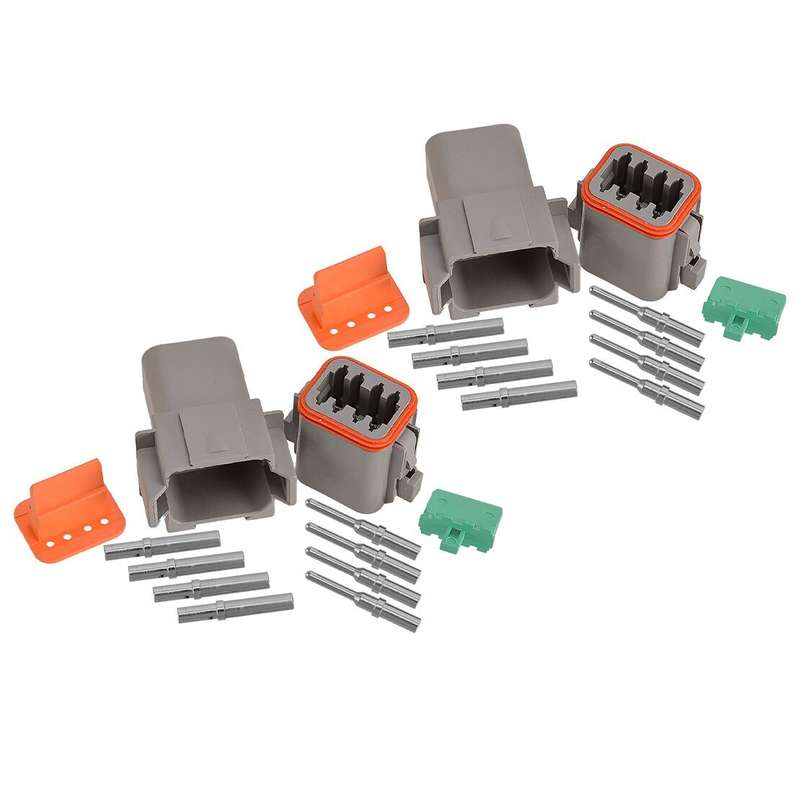 4 Set 8-Pin Automotive Electrical Connector Plug Kit Fit For Deutsch DT ASSY