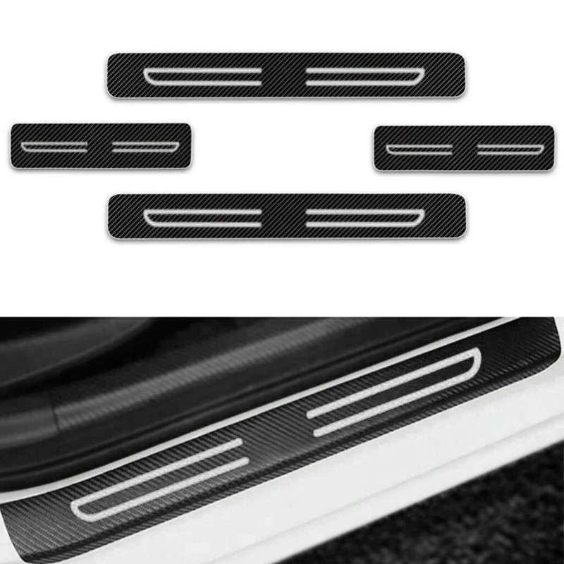 4pc Fit for: Toyota Access Car Door Sill Plate Protector Scuff Entry Guard Cover