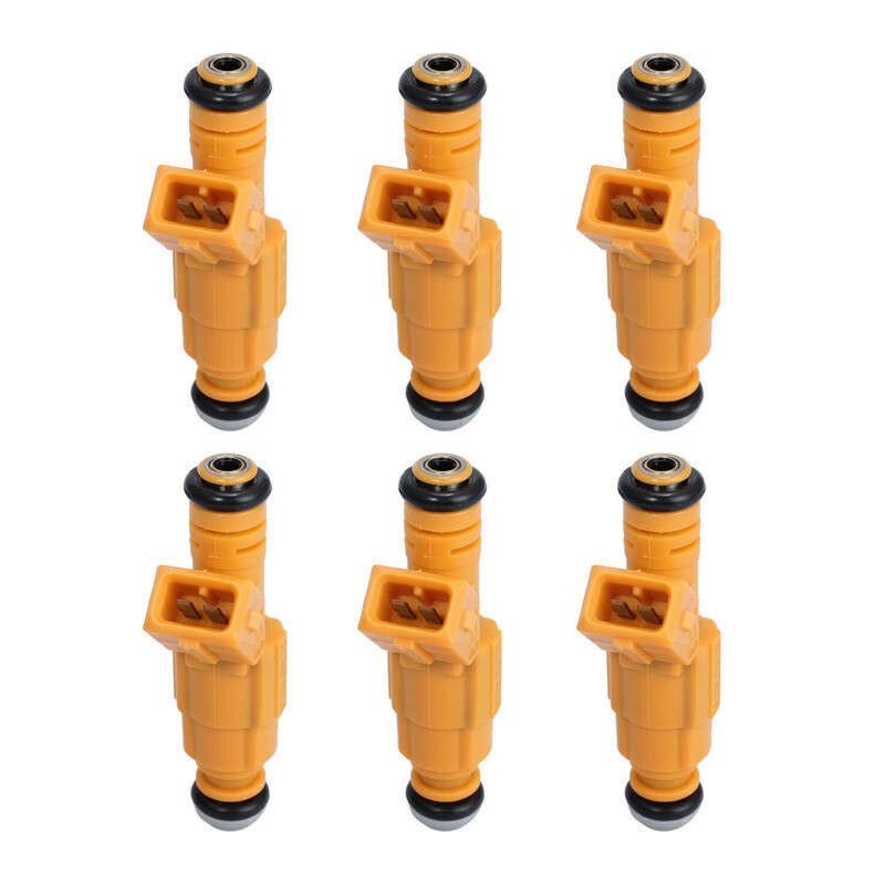 6PCS Fuel Injectors 4 Hole Nozzle 0280155700 For Jeep 87-98 4.0L Replace