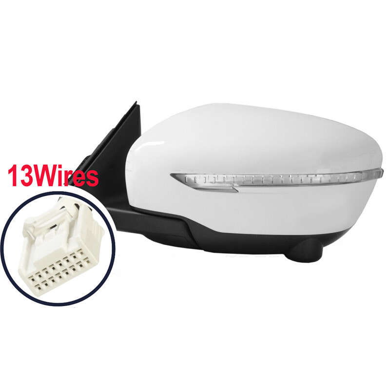 1pair Side View Mirror with Turn Signal Fit For Nissan Rogue Camera Heated Power