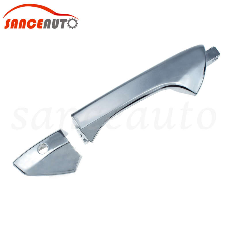 Front Left Exterior Door Handle For 2008-2012 Honda Accord Chrome Coupe Sedan