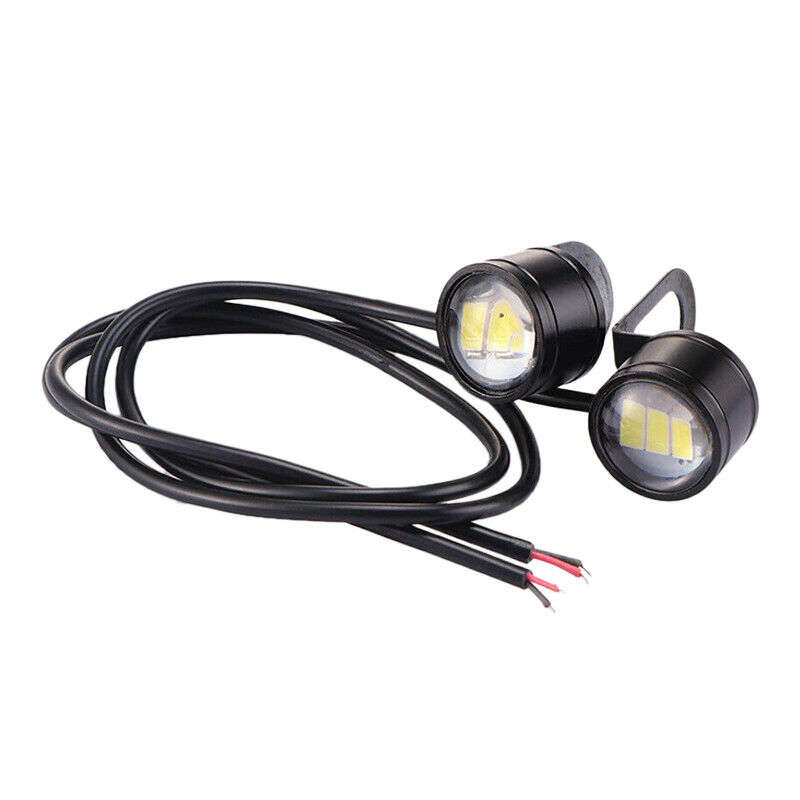 2pc White Light Motorcycle Waterproof LED Headlight Fog Driving Lamp Accessories