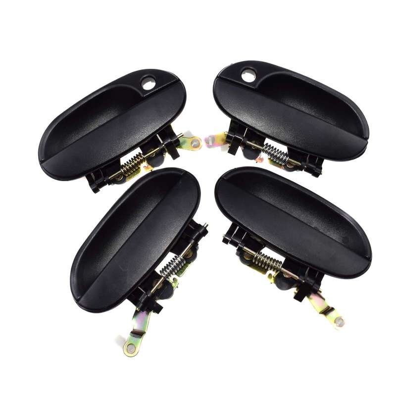 4X Front Rear Left Right Outside Door Handle Black For Hyundai Accent 95-99 New