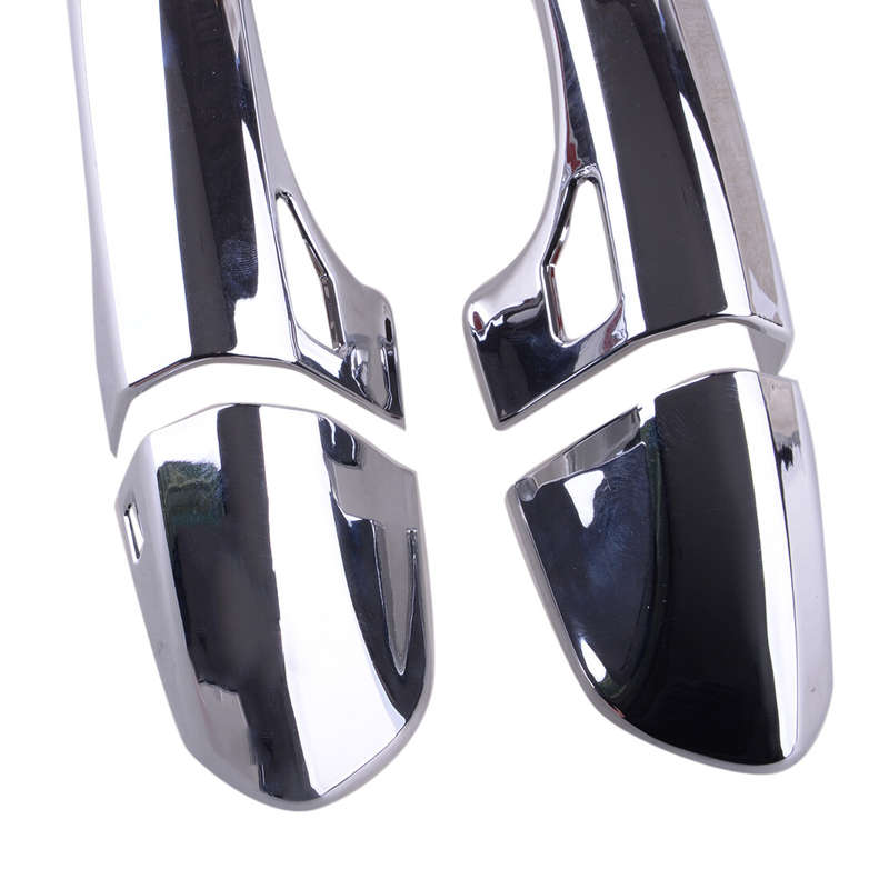 1Set Silver Exterior Door Handle Cover Trim ABS Fit For Ford Edge 2015-21 New