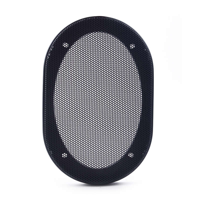 2Pc Speaker ABS Frame Cover Car Audio Decorative Circle Metal Mesh Grill Durable