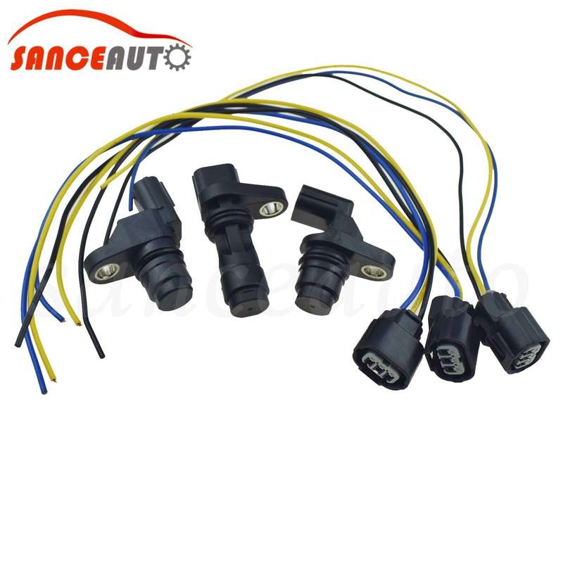 3 Camshaft/Crankshaft Position Sensors & 3 CONNECTORS For Honda CR-V 2007-2009