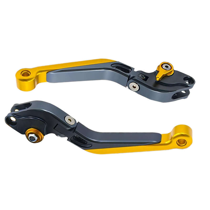 Pair Universal Motorcycle 6 Gear Positions Handlebar Brake Clutch Lever New