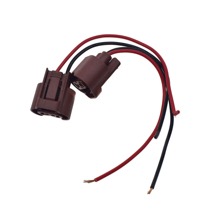 For Wire Pigtail Female U 9006 HB4 Two Harness Fog Light Socket Connector Lamp