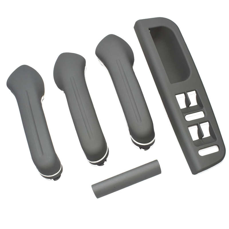 For VW Golf MK4 Gray Inner Door Grab Handle Cover Switch Bezel Trim New 5pcs