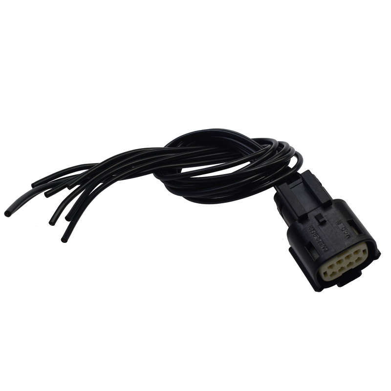 Headlight 6Pin Wire 8-Way Pigtail Plug Connector For 2016-18 Chevrolet Silverado