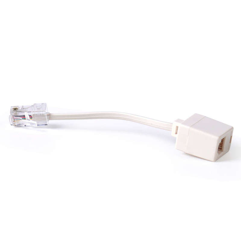 Telephone RJ11 6P4C Female To Ethernet RJ45 8P8C Male Adapter Converter