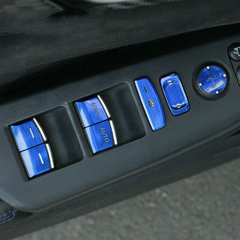 Blue Window Switch Panel Button Cover Trim Fit for Honda CRV CR-V 2017-19 New