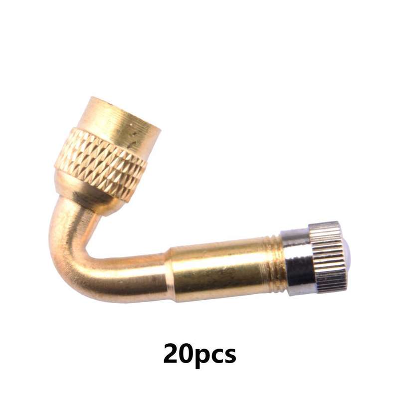 45° Air Tyre Valve Extension Adaptor Motorcycle Car Tire Stem Extender 20pc