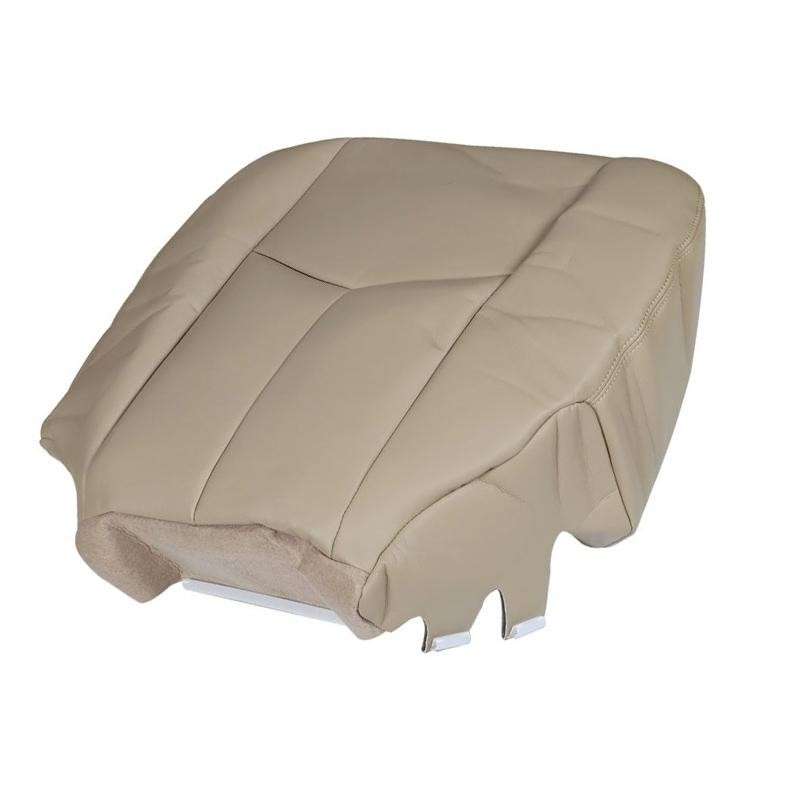 Driver Bottom Seat Cover Beige Fit For GMC Sierra 1500/2500/3500 Chevrolet Tahoe