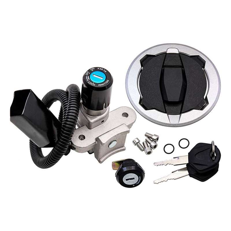 Ignition Switch Fuel Gas Cap Seat Lock Set Fit For Kawasaki KLX230/KLX230S 20-23