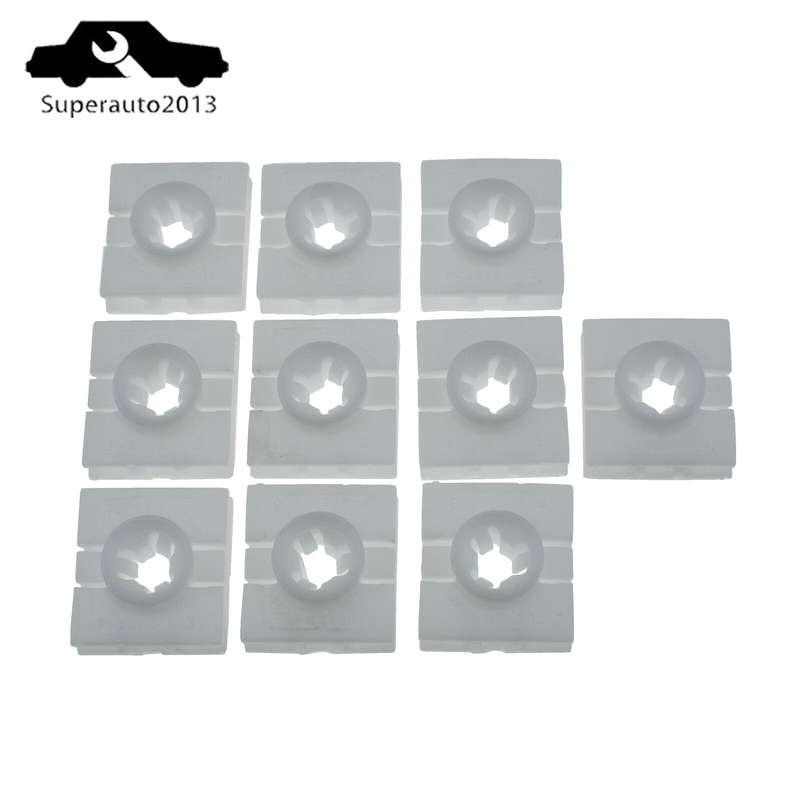 0009912098 10PCS New Rocket Molding Clips Set For Mercedes Smart Fortwo 2008-16