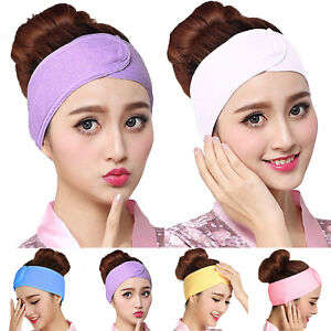 Image result for elastic soft adjustable towel wrap head band for make up spa ebay.ie
