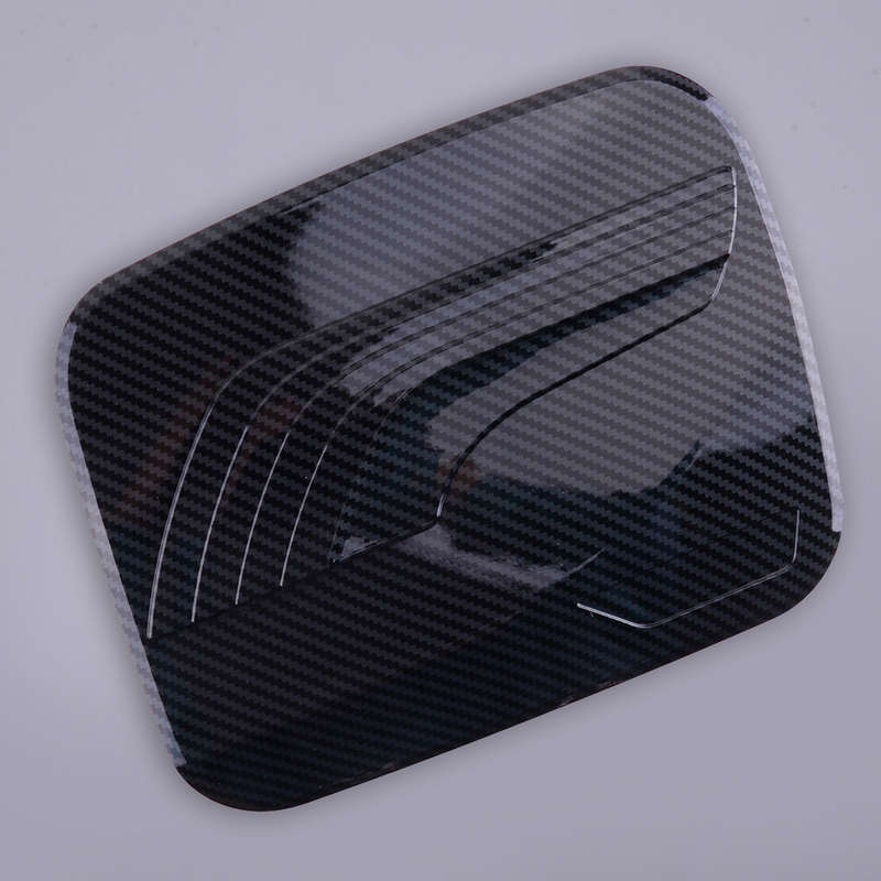 Carbon Fiber Style Fuel Tank Cap Cover Trim Fit For Toyota RAV4 19-21 ABS