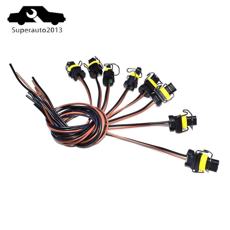 8X Wire Harness Pigtail IPR / VGT Solenoid For Ford E-350 F-250 F350 Super Duty