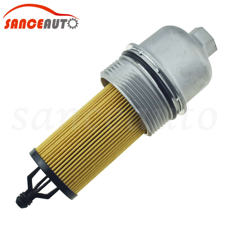Aluminum Oil Filter & Housing Cap For 14-22 Chrysler Dodge Jeep Ram 68191350AA