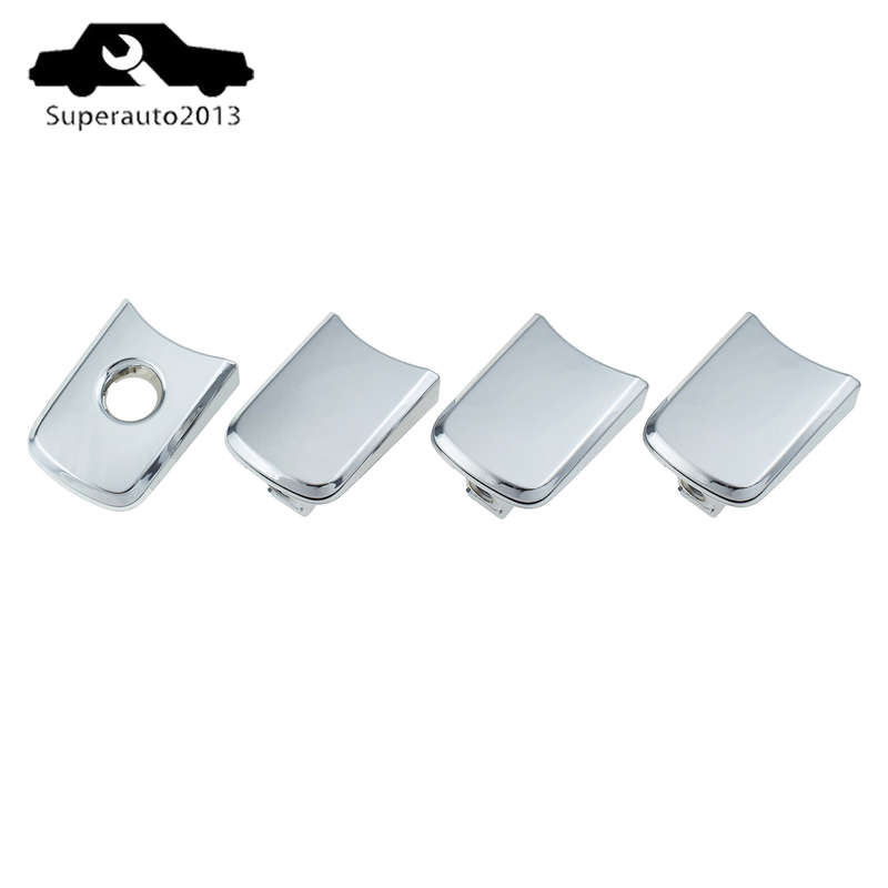 Outside Front Rear LH RH Door Handle Cover Cap Chrome For NISSAN 2008-13 X-Trail
