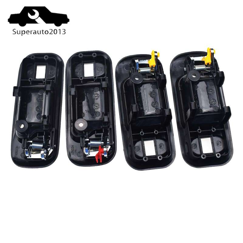 4PCS Interior Door Handle Front Rear Left Right For 1997-2001 Honda CRV Odyssey