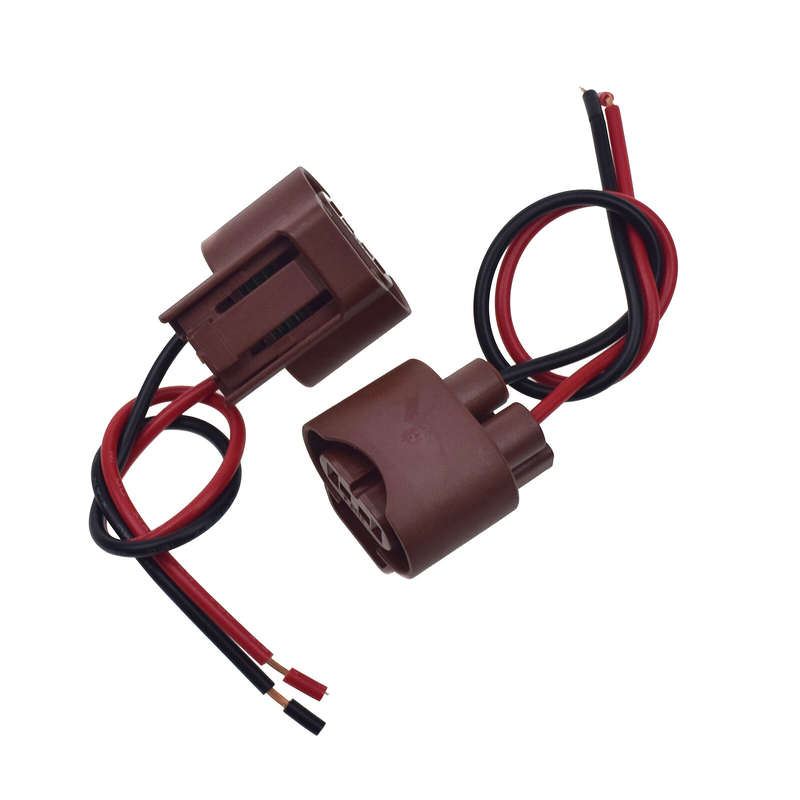 For Wire Pigtail Female U 9006 HB4 Two Harness Fog Light Socket Connector Lamp