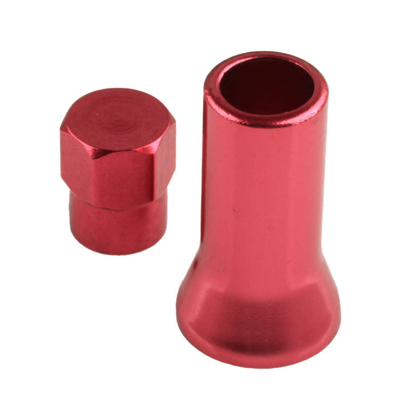4sets Car Tire Wheel Stem Air Valve Caps & Sleeve Cover Auto Accessories Red
