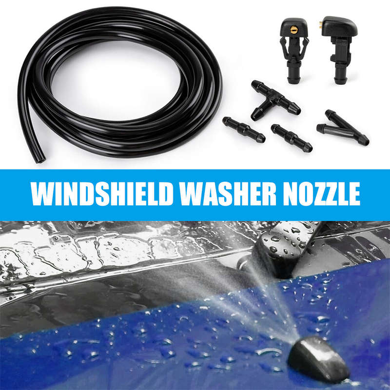 For Ford Edge F-250 F-350 Windshield Washer Fluid it Spray Jet Nozzle & Hose