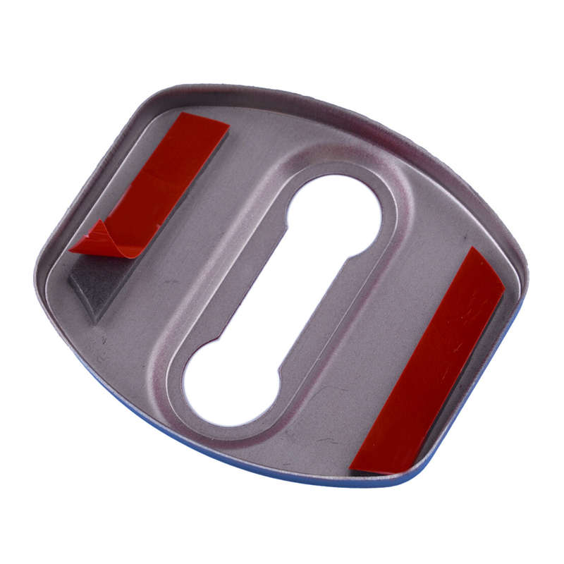 4pcs Blue Stainless Steel Door Lock Striker Cover Trims Fit For Hyundai Elantra