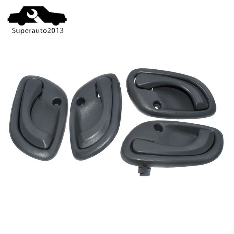 4PCS Gray Interior Door Handle Front Rear Left Right For Suzuki Grand Vitara New